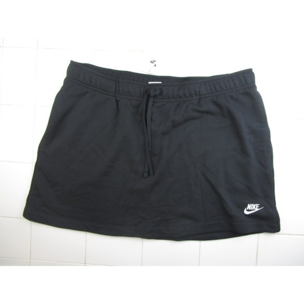 Nike Dri Fit Sportswear Club Fleece Mid Rise Skirt Black Women's XL HV2344-010